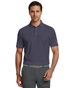 �s�[�W�[�G�[�c�A�[ �����Y �g�b�v�X �|���V���c �v�����g PGA TOUR Men's Essential Geo Print Golf Polo Shirt Peacoat