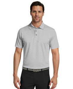 �s�[�W�[�G�[�c�A�[ �����Y �g�b�v�X �|���V���c �v�����g PGA TOUR Men's Essential Geo Print Golf Polo Shirtradewinds
