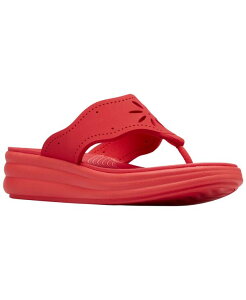 �N���[�N�X ���f�B�[�X �V���[�Y �X���b�|���E���[�t�@�[ �T���_�� Clarks Women's Cloudsteppers Drift Daisy Slip-On Sandals Poppy Red ���b�h