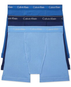 �J���o���N���C�� �����Y �A���_�[�E�F�A �{�N�T�[�p���c �R�b�g�� Calvin Klein Men's 3-Pack Cotton Classics Boxer Briefs Underwear Blue/navy/Light Blue �l�C�r�[