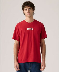 ���[�o�C�X �����Y �g�b�v�X T�V���c �N���[�l�b�N ���S Levi's Men's Relaxed-Fit Box Tab Logo Crewneck T-shirt Red ���b�h