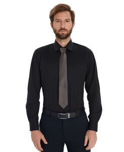 �A���t�@�j �����Y �g�b�v�X �V���c Alfani Men'solid Slim-Fit Dresshirt Macy's Exclusive Black �u���b�N