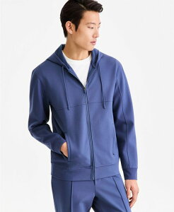 �A���t�@�j �����Y �A�E�^�[ �p�[�J�[�E�X�E�F�b�g ���� Alfani Men's Long-Sleeve Alfatech Full-Zip Hoodie Macy's Exclusive Midnight Fog
