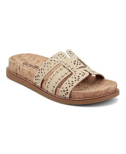 �A�[�X ���f�B�[�X �V���[�Y �X���b�|���E���[�t�@�[ �T���_�� Earth Women's Fairren Flat Slip-On Footbed Sandals Light Natural