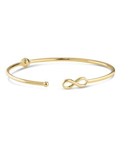 �f���@�^ ���f�B�[�X �A�N�Z�T���[ �u���X���b�g�E�o���O���E�A���N���b�g DEVATA Infinity Bangle Bracelet in Fits Wrist approx. 3.2 grams Gold �S�[���h