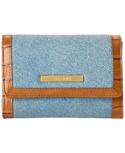 �u�����~�� ���f�B�[�X �A�N�Z�T���[ ���z �~�j ���U�[ Brahmin Kerralden Road Leather Mini Wallet Denim �f�j��