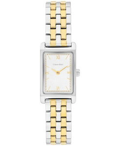 �J���o���N���C�� ���f�B�[�X �A�N�Z�T���[ �r���v T�V���c Calvin Klein Women's CK Lightwo Tone Stainlessteel Bracelet Watch 16mm White �z���C�g