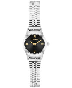 �J���o���N���C�� ���f�B�[�X �A�N�Z�T���[ �r���v T�V���c Calvin Klein Women's CK Contemporary Silver Tone Stainlessteel Bracelet Watch 18mm Black �u���b�N