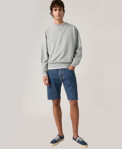 ���[�o�C�X �����Y �{�g���X �n�[�t�p���c�E�V���[�c �V���[�g�p���c Levi's Men's 501 Original Hemmed Stretch 9 Jean Shorts Indigo Nation �C���f�B�S