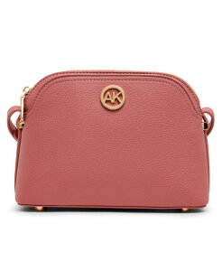 �A���N���C�� ���f�B�[�X �o�b�O Anne Klein Dome Zip Top Detachable Card Case Crossbody Bag Pink �s���N