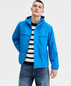 �T���X�g�[�� �����Y �A�E�^�[ �W���P�b�g�E�u���]�� Sun + Stone Men's Deckhand Hooded Utility Jacket Macy's Exclusive Blue Moon Bay �u���[