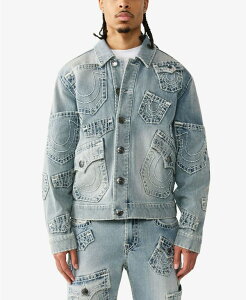 �g�D���[�����W���� �����Y �A�E�^�[ �W���P�b�g�E�u���]�� �f�j�� True Religion Men's Multi-Pocket Super T-Denim Jacket Grendalight Wash �f�j��