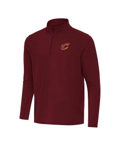 �A���e�B�O�A �����Y �g�b�v�X �V���c Antigua Men's Wine Cleveland Cavaliers Intent Quarter-Zip Top Wine ���C��