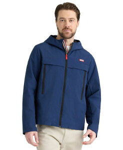 �n���^�[ �����Y �A�E�^�[ �W���P�b�g�E�u���]�� �t�[�f�b�h�W���P�b�g Hunter Men's Mileseam Sealed Shell Hooded Jacket Estate Blue �u���[