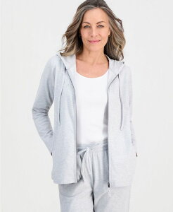 �X�^�C���A���h�R�[ ���f�B�[�X �A�E�^�[ �p�[�J�[�E�X�E�F�b�g �V���c Style & Co Women's Zip-Front Hooded Sweatshirt Created for Macy'slate Heather �X���[�g
