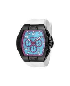 �C���r�N�^ �����Y �A�N�Z�T���[ �r���v Men's 48940 Invicta Racing Quartz Chronograph AQUA Dial Watch White �z���C�g