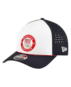 �j���[�G�� �����Y �A�N�Z�T���[ �X�q New Era Men's Whiteam USA 9FORTY M-Crown A-Frame Adjustable Hat White �z���C�g