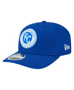 �j���[�G�� �����Y �A�N�Z�T���[ �X�q New Era Men's Royal Kansas City Royals Circle Patch 9SEVENTY Stretch-Snap Hat Royal