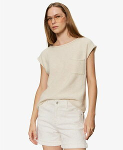 �T���N�`���A���[ ���f�B�[�X �A�E�^�[ �j�b�g�E�Z�[�^�[ �N���[�l�b�N Sanctuary Women's Easy Crew Neck Sweater Collagen