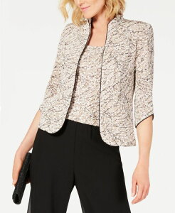 �A���b�N�X�C�u�j���O�X ���f�B�[�X �g�b�v�X �����s�[�X �v�` �W���P�b�g Alex Evenings Petite Jacket and Top Set Beige �x�[�W��