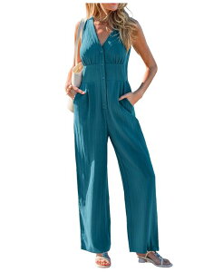 �J�b�v�V�[ ���f�B�[�X �g�b�v�X �W�����v�X�[�c Cupshe Women's Out of Sight Blue Jumpsuit Light/pastel blue �u���[