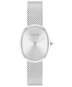 �J���o���N���C�� ���f�B�[�X �A�N�Z�T���[ �r���v ���b�V�� T�V���c Calvin Klein Women's Euphoria Silver Tone Stainlessteel Mesh Bracelet Watch 23.2mm Silver �V���o�[