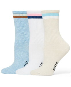 �q���[ ���f�B�[�X �A���_�[�E�F�A �C�� Hue Women's 3 Pack Crew Socks Multi Stripe Pack �}���`�J���[