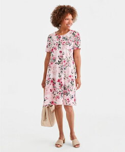 �X�^�C���A���h�R�[ ���f�B�[�X �g�b�v�X T�V���c�����s�[�X �v�����g ���� Style & Co Women's Printed Short-Sleeve T-Shirt Dress Macy's Exclusive Fresh Lipstick