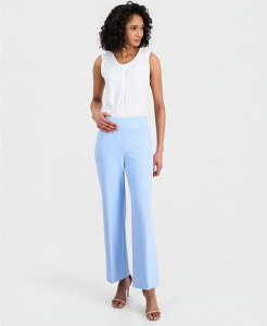 �A���N���C�� ���f�B�[�X �{�g���X �J�W���A���p���c Anne Klein Women's High-Rise Wide-Leg Pull On Pants Lakeshore