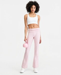 �C�f�I���M�[ ���f�B�[�X �{�g���X ���M���X IDeology Women'studio Foldover Waist Flare Leggings Macy's Exclusive Chalky Rose
