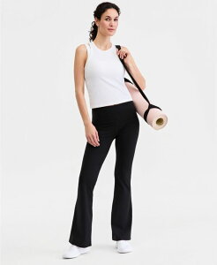 �C�f�I���M�[ ���f�B�[�X �{�g���X ���M���X IDeology Women'studio Foldover Waist Flare Leggings Macy's Exclusive Deep Black �u���b�N