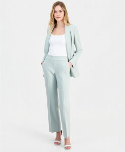 �A���N���C�� ���f�B�[�X �{�g���X �J�W���A���p���c �v�` Anne Klein Women's Mid Rise Straight-Leg Pull-On Pants Regular & Petite Soft Aloe