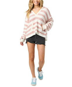 �I�j�[�� ���f�B�[�X �A�E�^�[ �j�b�g�E�Z�[�^�[ O'Neill Women's Catamaran Relaxed Hooded Sweater Canyon Rose