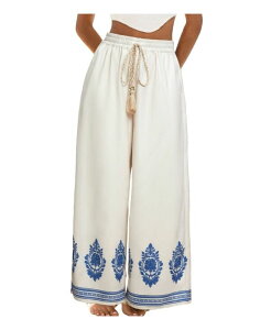 �J�b�v�V�[ ���f�B�[�X �{�g���X �J�W���A���p���c ���C�h���b�O Cupshe Women's Wide Leg Pull-On Long Pants Medium blue �u���[