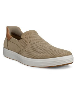 �G�R�[ �����Y �V���[�Y �X�j�[�J�[ Ecco Men'soft 7 Easly Slip-On Sneaker Nutmeg Brown/Cashmere �u���E��