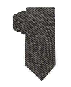 �J���o���N���C�� �����Y �A�N�Z�T���[ �l�N�^�C Calvin Klein Men's Fontana Stripe Pattern Tie Black �u���b�N