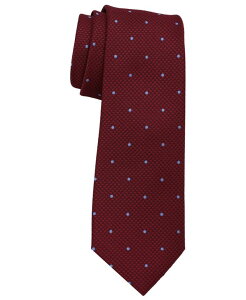 �x���V���[�}�� �����Y �A�N�Z�T���[ �l�N�^�C Ben Sherman Men's Dotted Slim Tie Burgundy �o�[�K���f�B
