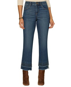 �f���N���V�[ ���f�B�[�X �{�g���X �f�j���p���c �v�` �W�[���Y Democracy Petite Absolution Kick Flare Mid Rise Jeans Blue �u���[