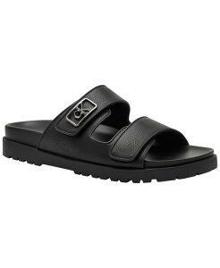 �J���o���N���C�� �����Y �V���[�Y �X���b�|���E���[�t�@�[ Calvin Klein Men's Ronee Slip-on Casual Slides Black �u���b�N