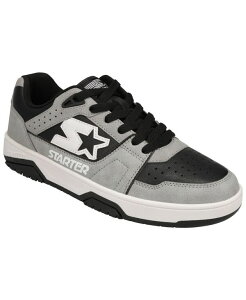 �X�^�[�^�[ �����Y �V���[�Y �X�j�[�J�[ Starter Men's Fast Break Low Round-Toe Sneakers Gray/Black �u���b�N