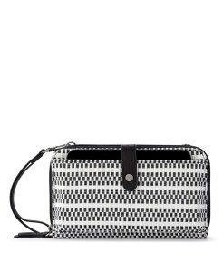 �T�b�N���[�c ���f�B�[�X �A�N�Z�T���[ ���z Sakroots Women'smartphone Crossbody Purse - Cellphone Bag and Wallet For Everyday - Convertible Wristlet With Zipper Black & white woven �z���C�g