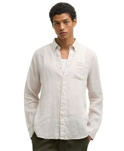 �o�u�A�[ �����Y �g�b�v�X �V���c ���l�� Barbour Men's Linton Linen Tailored Shirt Beige �x�[�W��
