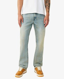 �g�D���[�����W���� �����Y �{�g���X �f�j���p���c �W�[���Y True Religion Men's Ricky Single Needle Straight Jeans Pollen Bleach Light Wash