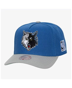 �~�b�`�F��&�l�X �����Y �A�N�Z�T���[ �X�q Mitchell & Ness Men's Blue Minnesota Timberwolves Hardwood Classics Legendary Away Pro-Pinch Adjustable Hat Blue Gray �O���[