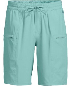 �����Y�G���h �����Y ���� �n�[�t�p���c�E�V���[�c �g�[�� �V���[�g�p���c Lands' End Big & Tall 9 Inch Packable Cargo Swim Shorts Pale teal �e�B�[��