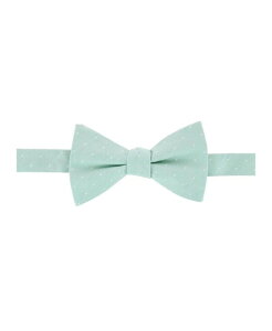 �g���t�@���K�[ �����Y �A�N�Z�T���[ �l�N�^�C �h�b�g�� �h�b�g ���l�� Trafalgar Men's Churchill Chambray Polka Dot Linen Blend Bow Tie Light green with polka dots �O���[��