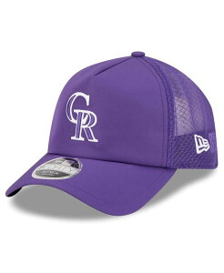 �j���[�G�� �����Y �A�N�Z�T���[ �X�q New Era Men's Purple Colorado Rockies 2026 Batting Practice Apex 9FORTY Adjustable Trucker Hat Purple �p�[�v��