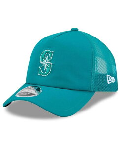 �j���[�G�� �����Y �A�N�Z�T���[ �X�q New Era Men's Teal Seattle Mariners 2026 Batting Practice Apex 9FORTY Adjustable Trucker Hateal �e�B�[��