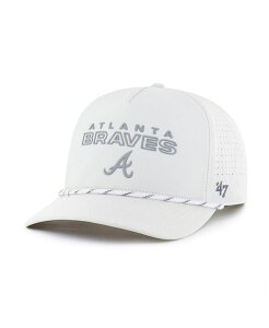 47 �u�����h �����Y �A�N�Z�T���[ �X�q '47 Brand Men's White Atlanta Braves Forward Vault Hitch Adjustable Hat White �z���C�g