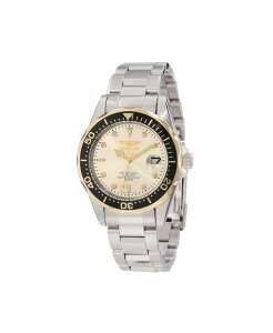 �C���r�N�^ �����Y �A�N�Z�T���[ �r���v Invicta Men's 12808 Pro Diver Quartz Champagne Dial Watch Silver �V���o�[